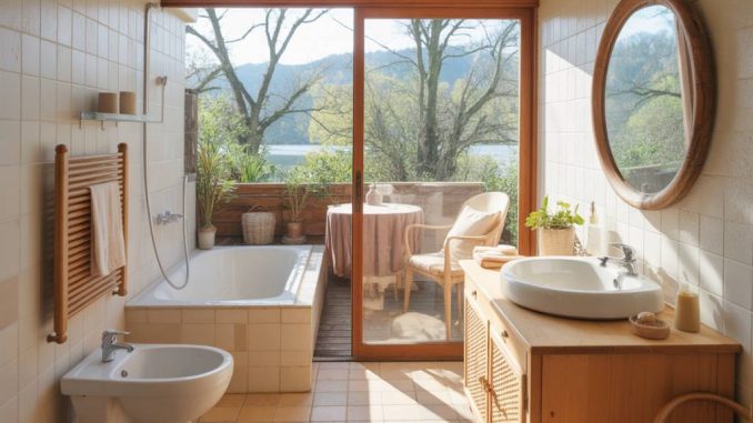 Aménager une salle de bain extérieure : alliage de confort et de nature pour les beaux jours Aménager une salle de bain extérieure : alliage de confort et de nature pour les beaux jours