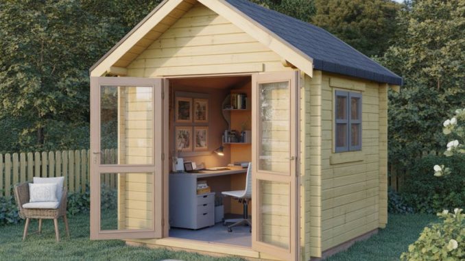 Transformer son abri de jardin en bureau : allier télétravail et nature