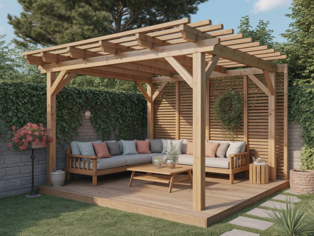 Pergola bois fait maison : étapes, astuces et idées de design pour un abri de jardin chaleureux