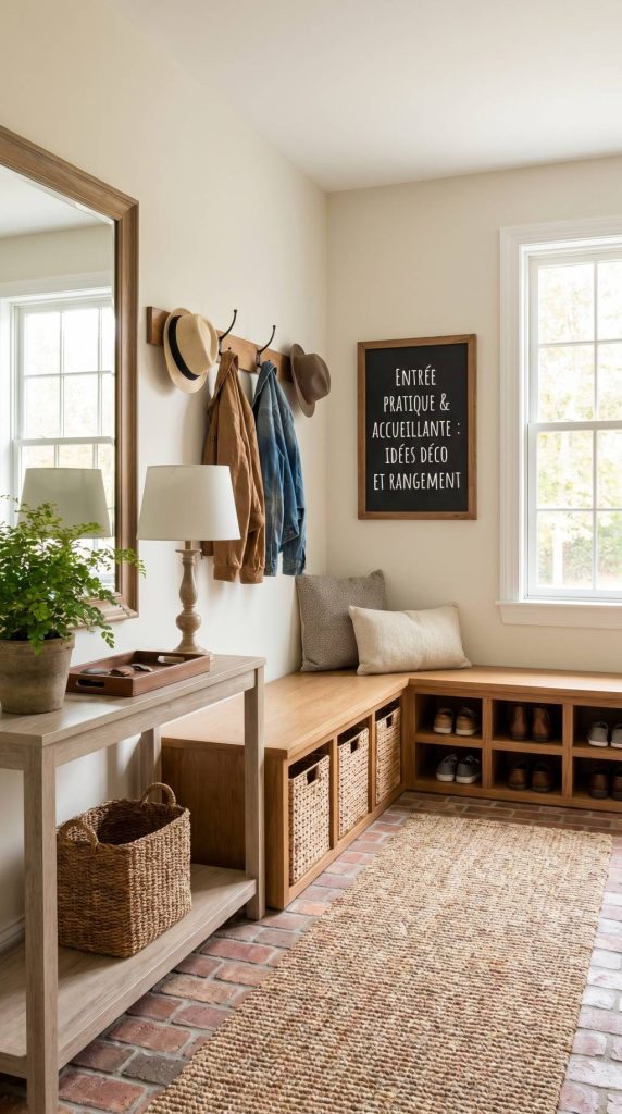 Comment aménager une entrée de maison pratique et accueillante : idées, rangements et choix de matériaux