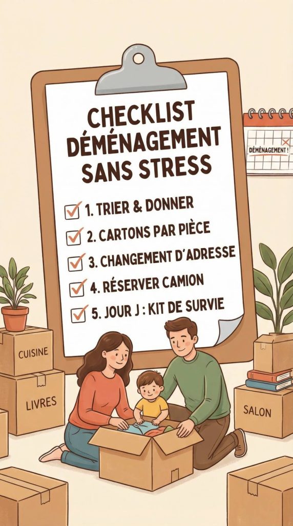 Check-list pour préparer un déménagement d'une maison : étapes clés pour tout organiser sans stress